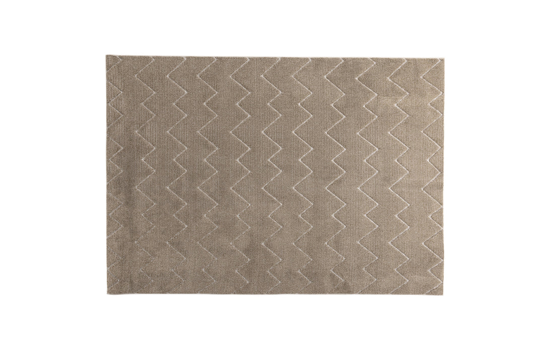 VENTURE DESIGN Fia gulvtæppe rektangulær brun polyester 230x160