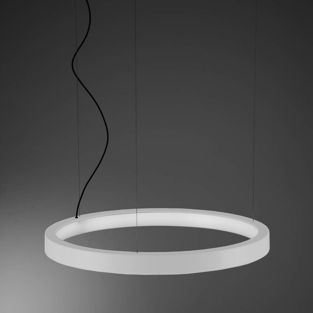 Produktbillede af Lunaop Pendel Ø50 cm 2700K White Udstillingsmodel Martinelli Luce i premium kvalitet