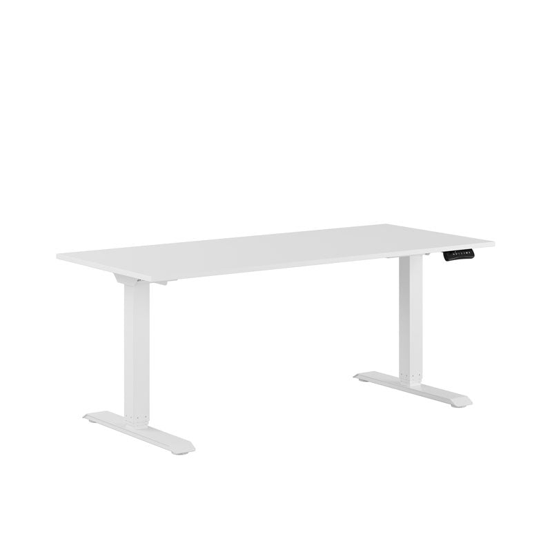 Produktbillede af Premium Hæve/Sænkebord m/2 motorer 160x70cm Hvid-hvid på tilbud