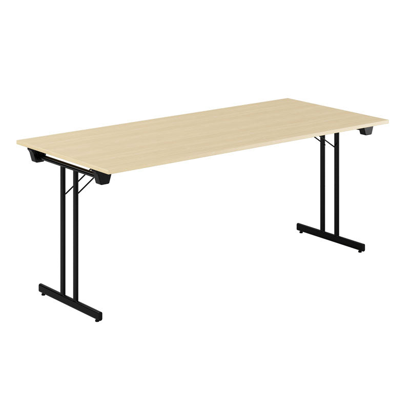 Produktbillede af Dinner Style 180x80cm Sammenklappeligt bord Birk-sort på tilbud
