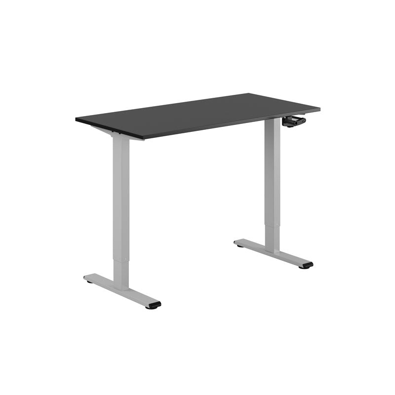 Produktbillede af ECO Hæve/Sænkebord manuelt 120x60cm Sort-grå på tilbud