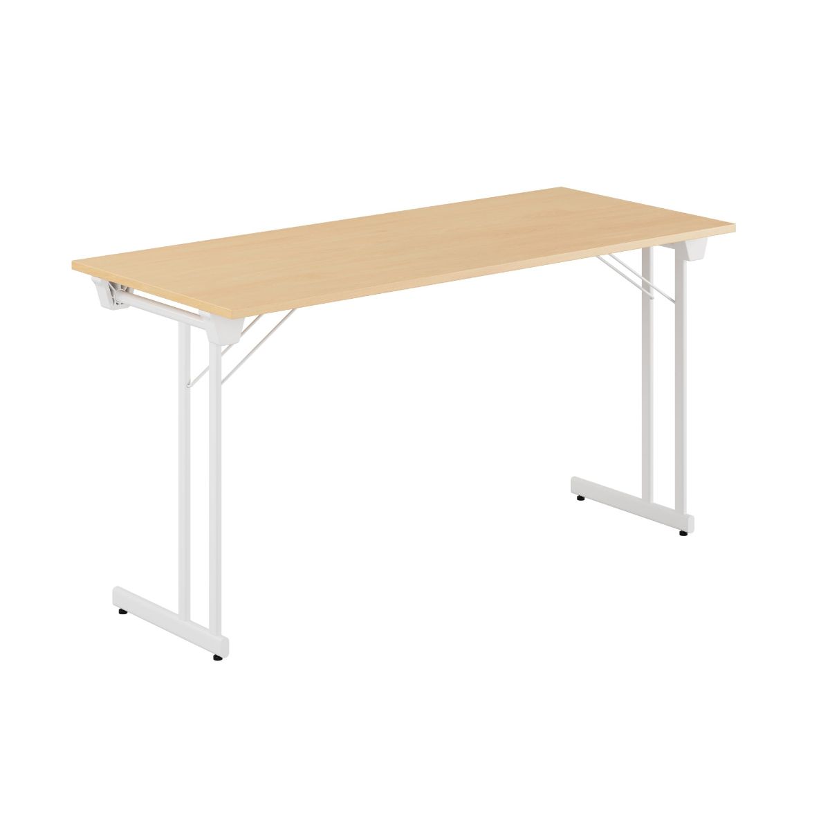 Produktbillede af Kongress Style 140x60cm Sammenklappeligt bord Bøg-hvid på tilbud