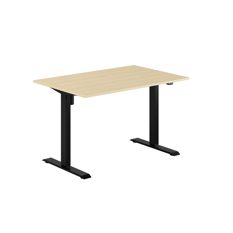 Produktbillede af EASY Hæve/Sænkebord m/1 motor 120x80cm Birk-sort på tilbud
