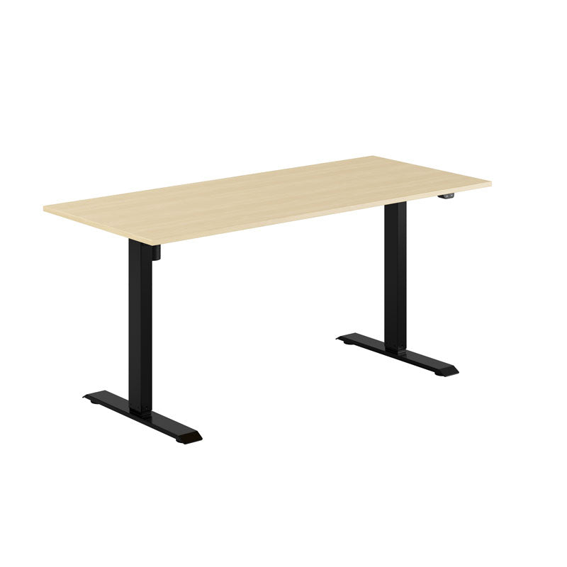 Produktbillede af EASY Hæve/Sænkebord m/1 motor 160x70cm Birk-sort på tilbud