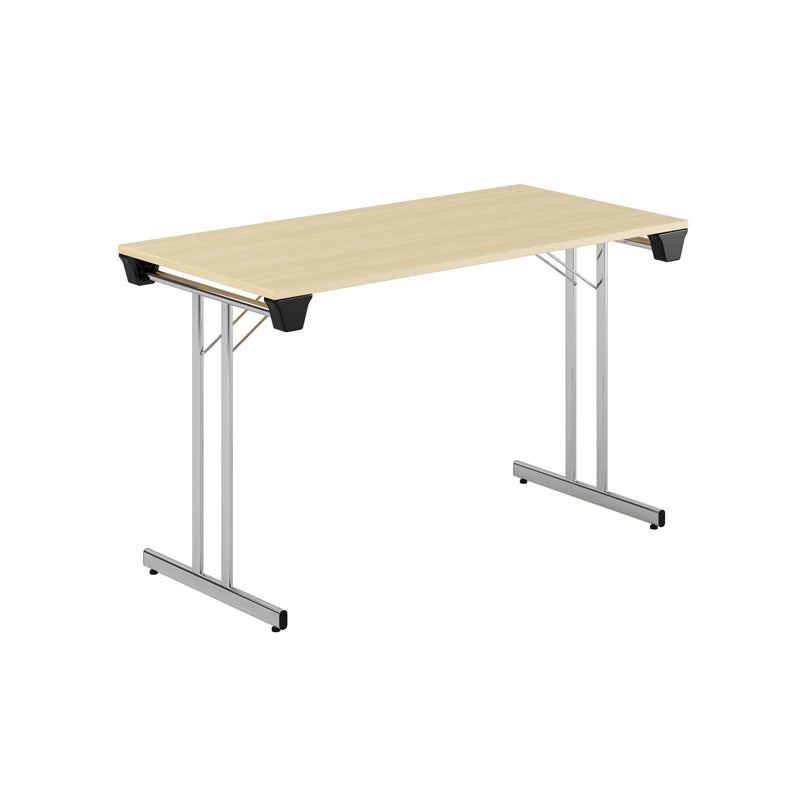 Produktbillede af Dinner Style 120x60cm Sammenklappeligt bord Birk-krom på tilbud