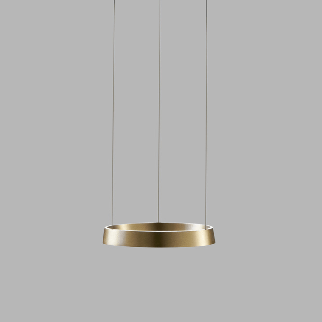 Produktbillede af Edge Round Ø400 Switch Tune Pendel Messing LIGHT-POINT i premium kvalitet