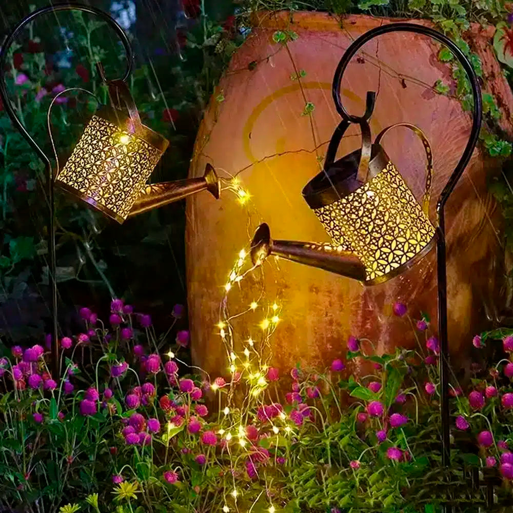 Produktbillede af Solcelle vandkande LED-lampe til haven på tilbud