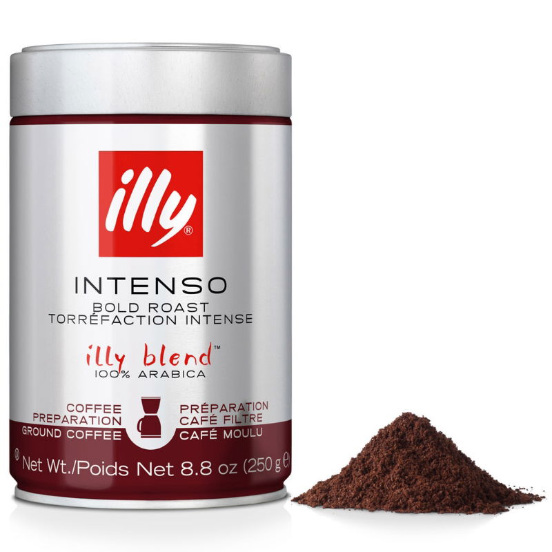 Produktbillede af Illy Intenso Bold Roast Kaffebønner 250g på tilbud – premium kvalitet og detaljer