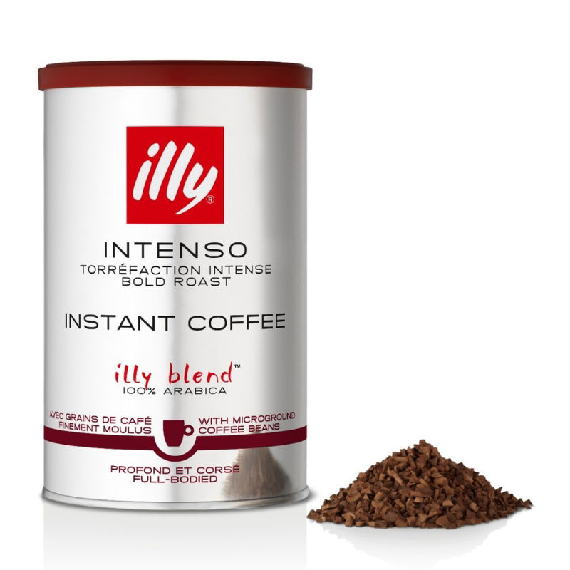 Produktbillede af Illy Intenso Instant Kaffe 95g på tilbud – premium kvalitet og detaljer