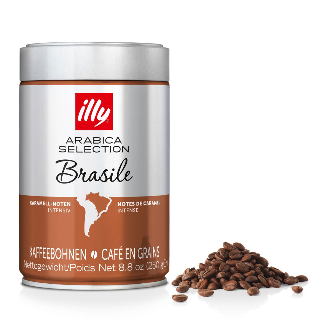 Produktbillede af Illy Brazil Kaffebønner 250g på tilbud – premium kvalitet og detaljer
