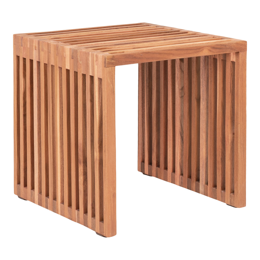 HOUSE NORDIC Pego hjørnebord kvadratisk natur teaktræ 40x40