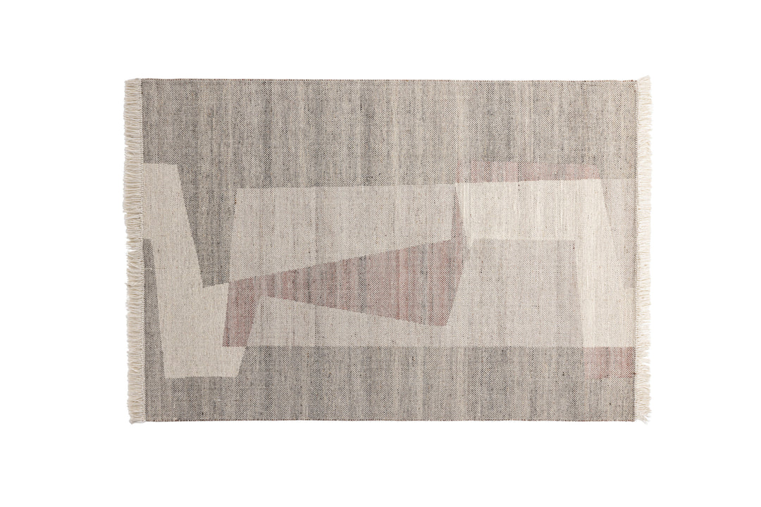 VENTURE DESIGN Rio gulvtæppe rektangulær beige uld og polyester 230x160