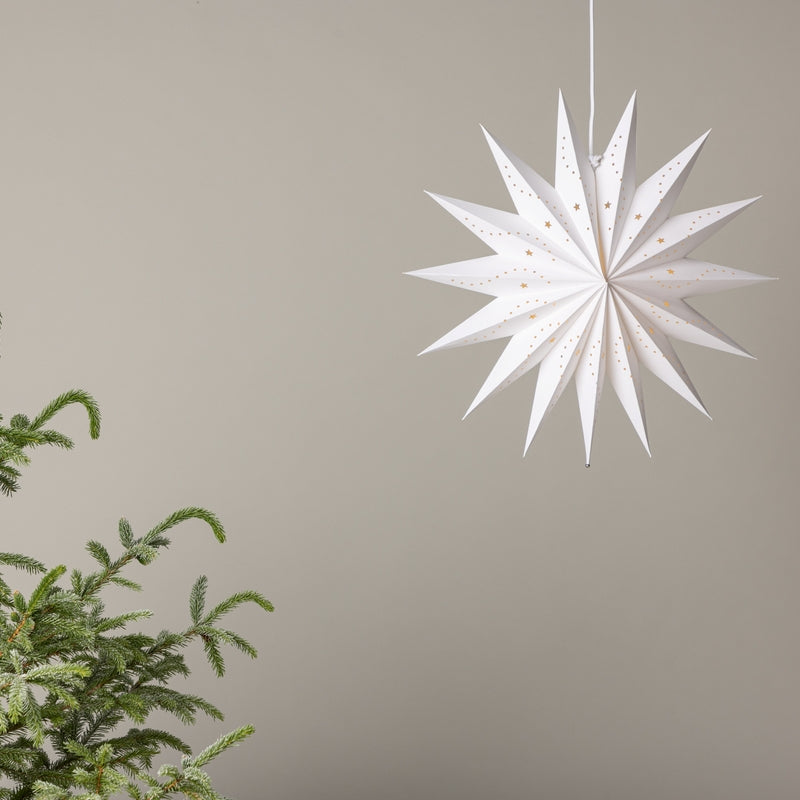 Produktbillede af Starry Stjerneformet loftlampe i hvidt pair to størrelser 51 cm. på tilbud i høj kvalitet