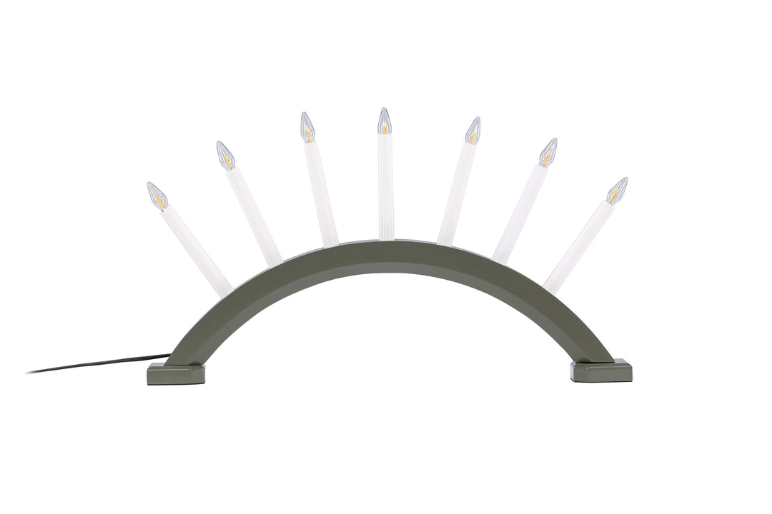 VENTURE DESIGN Kebnekaise bordlampe hvid og grøn fyrretræ 55cm