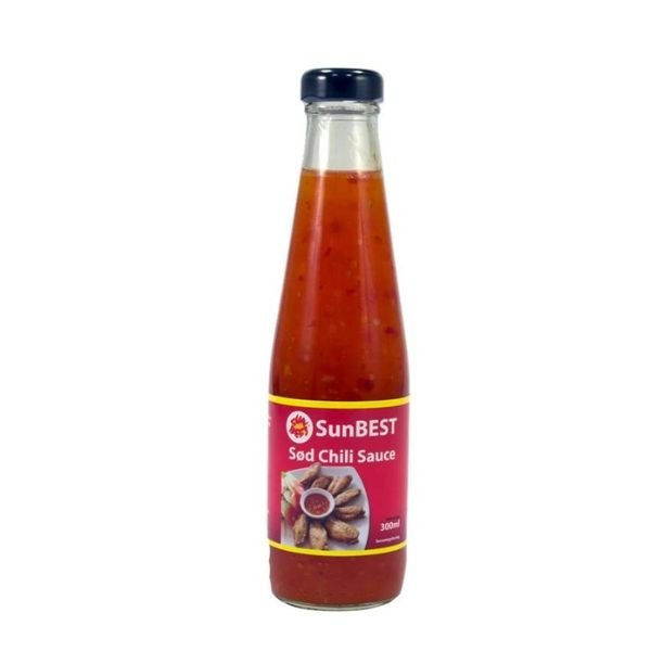 Sunbest Chilisauce Sweet 30 Cl ❤ Kæmpe udvalg i SUNBEST ❤ Billig fragt og hurtig levering 2 - 5 hverdage - Varenummer: BAR-707498 / Ean: på lager - Udsalg på Delikatesser Kolonial Spar op til 64% - Over 434 design brands på udsalg