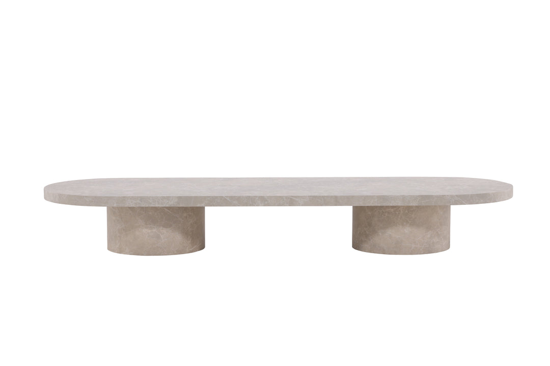 VENTURE DESIGN Narvik sofabord rektangulær beige 3D-papir MDF 190x60