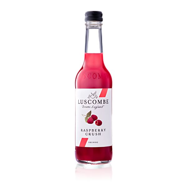 Produktbillede af Luscombe Hindbær Crush Økologisk Sodavand 27 Cl. på tilbud i brug