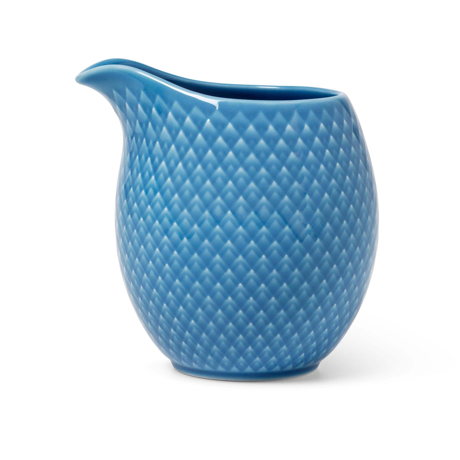 Produktbillede af Lyngby Porcelæn Rhombe Color Mælkekande 39 cl blå i premium kvalitet