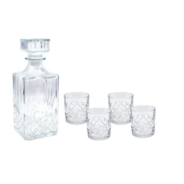 Karaffel Med 4 Glas "Krystal" Gaveæske ✔ Kæmpe udvalg i BF25 ✔ Billig fragt og hurtig levering 2 - 5 hverdage - Varenummer: BAR-679427 / Ean: på lager - Udsalg på Glas - Cocktailglas - Glas sæt Spar op til 67% - Over 857 kendte brands på udsalg