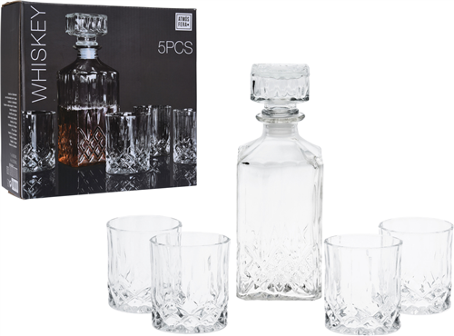 Karaffel Med 4 Glas "Krystal" Gaveæske ❤ Kæmpe udvalg i Koop ❤ Billig fragt og hurtig levering 2 - 5 hverdage - Varenummer: BAR-18858 / Ean: '8719987058202 på lager - Udsalg på Glas Krystalglas Krystal karafler Spar op til 53% - Over 412 kendte brands på udsalg