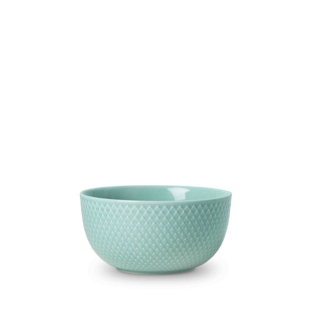 Produktbillede af Lyngby Porcelæn Rhombe Skål 13 cm aqua i premium kvalitet