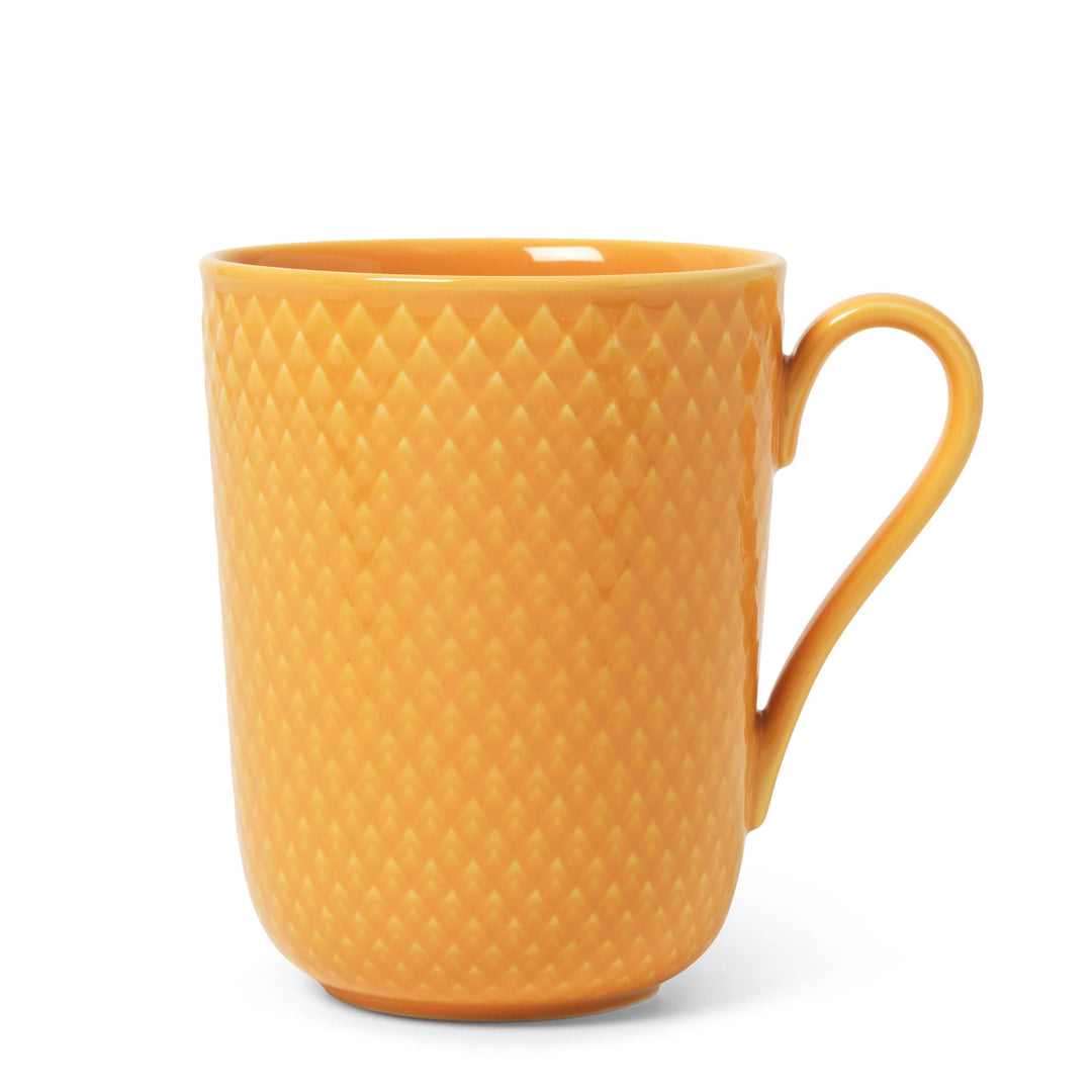 Produktbillede af Lyngby Porcelæn Rhombe Color Krus med hank 33 cl gul i premium kvalitet