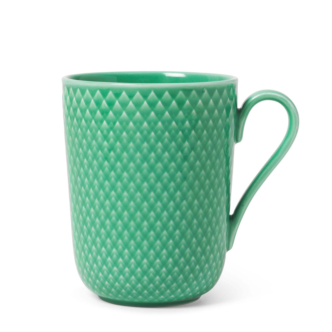 Produktbillede af Lyngby Porcelæn Rhombe Color Krus med hank 33 cl grøn i premium kvalitet