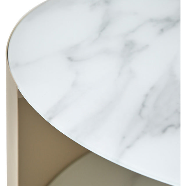 Produktbillede af LENE BJERRE NAKAMEGURO SOFABORD BEIGE MARMOR 80 i premium kvalitet