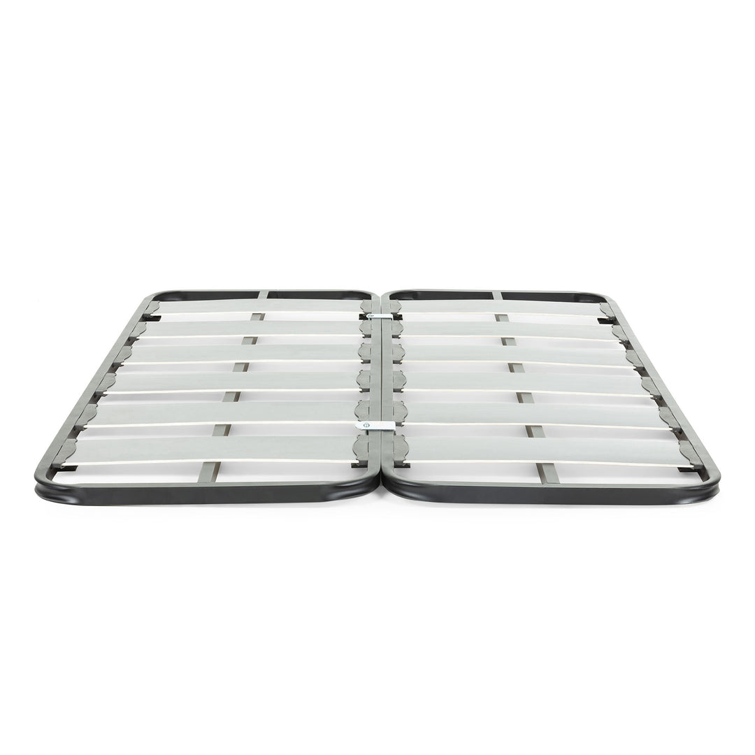 Produktbillede af KAVE HOME Talo sengebund uden ben m. lameller grå metal 180x200 i premium kvalitet