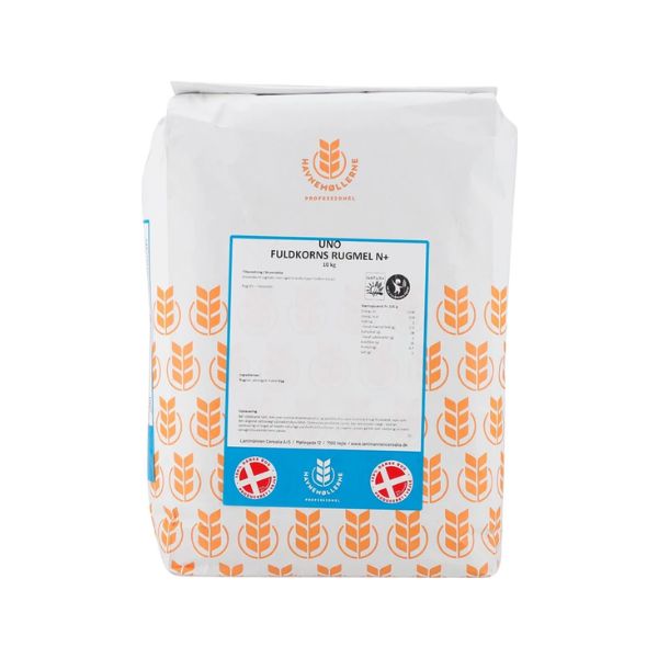 Produktbillede af Rugmehl Fuldkorn Uno Natur+ Sæk 10 Kg på tilbud i høj kvalitet