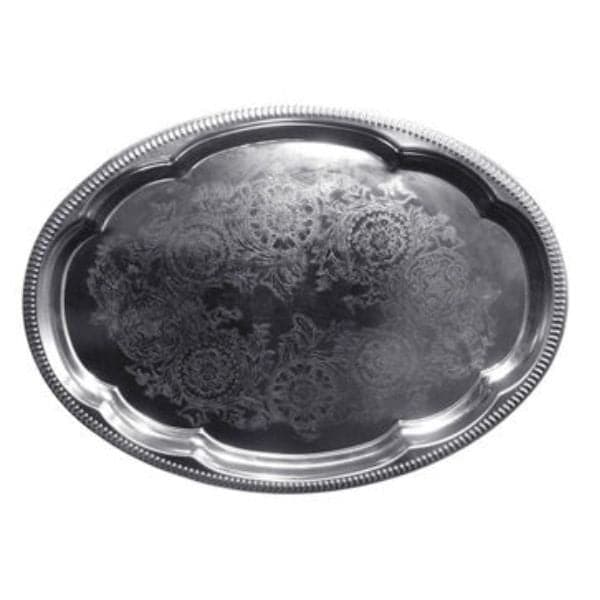 Ovalt Forkromet Fad 45x34 Cm ✔ Kæmpe udvalg i  HAAHR & CO ✔ Billig fragt og hurtig levering 2 - 5 hverdage - Varenummer: BAR-663953 / Ean: &