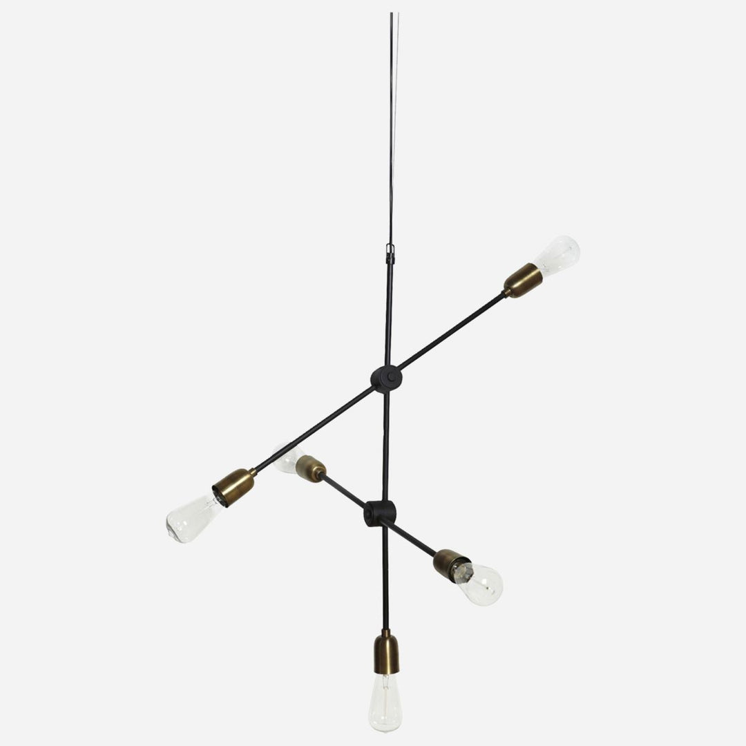 Produktbillede af House Doctor Lampe Molecular Sort/Messing i premium kvalitet
