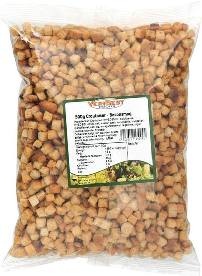 Croutoner Mini Bacon 8x8 Mm Ps (500 G) ❤ Stort online udvalg i VERIBEST ❤ Billig fragt og hurtig levering 2 - 5 hverdage - Varenummer: BAR-725283 / Ean: '5413612130945 på lager - Udsalg på Delikatesser | Tapas | Brød Spar op til 52% - Over 434 design brands på udsalg