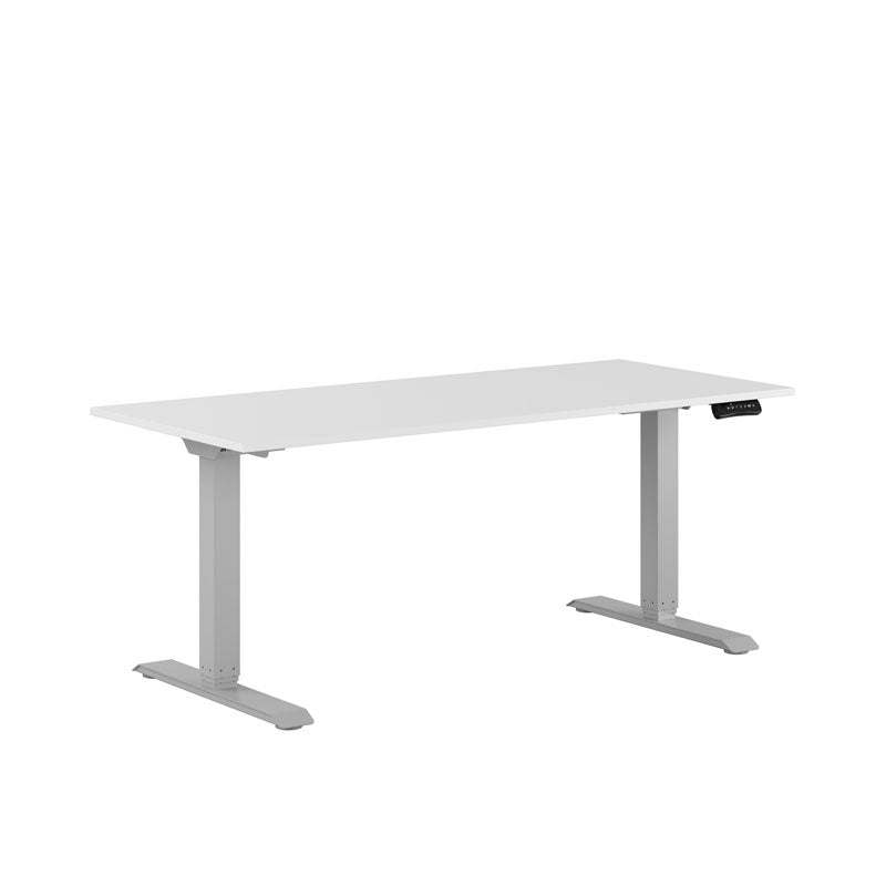 Produktbillede af Premium Hæve/Sænkebord m/2 motorer 160x70cm Hvid-grå på tilbud