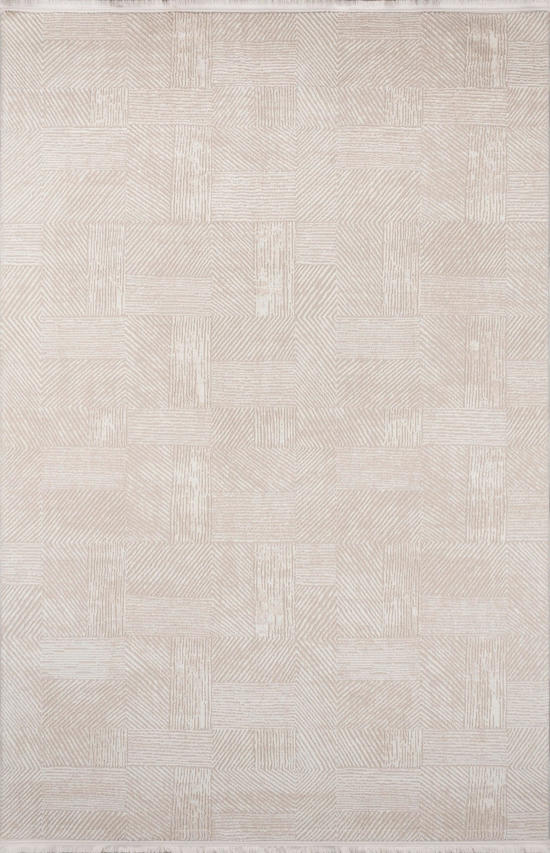 TEPPI Leo Hall gulvtæppe rektangulær creme polypropylen/polyester 100x300