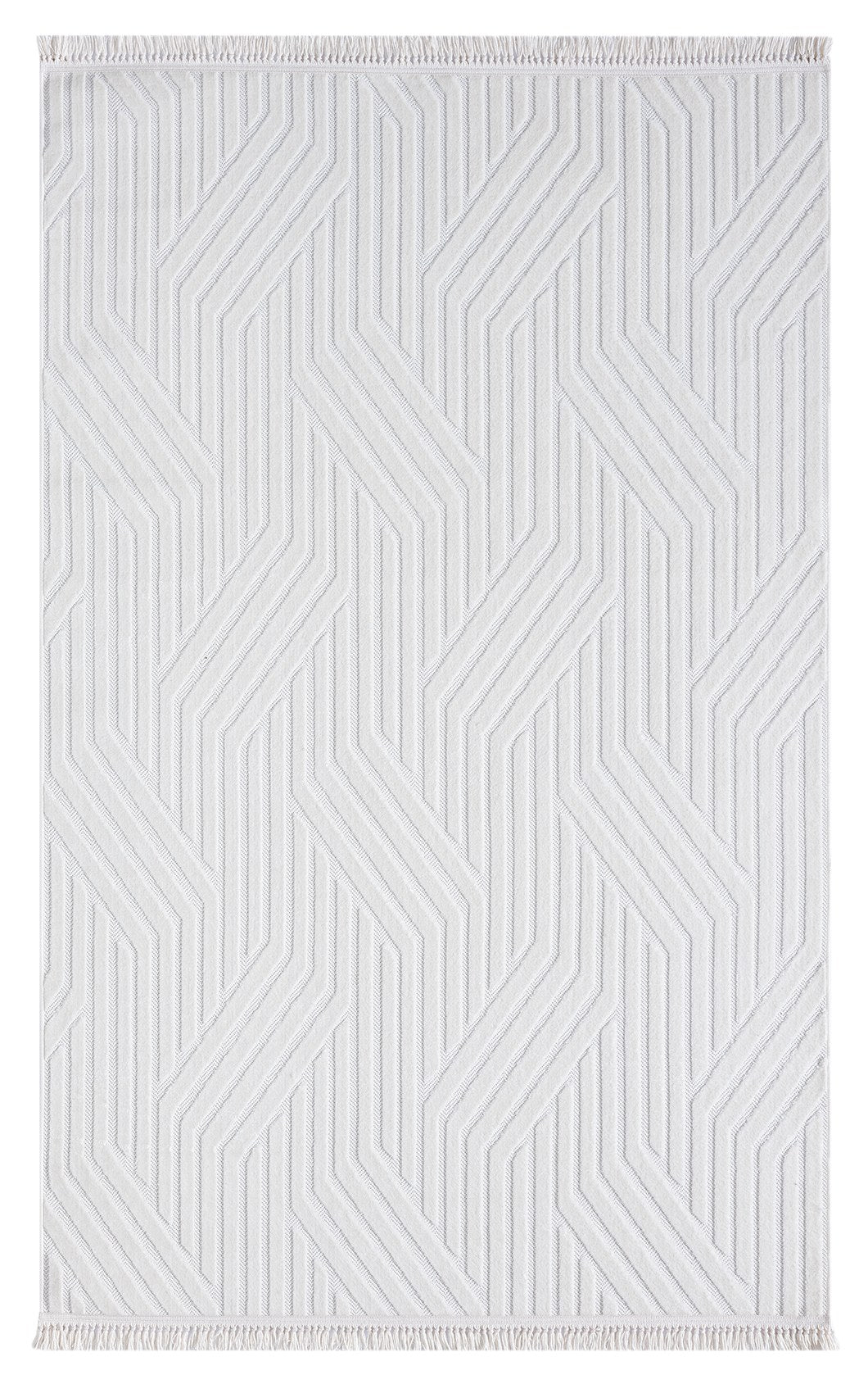 TEPPI Sosa Hall gulvtæppe rektangulær hvid polypropylen 100x150