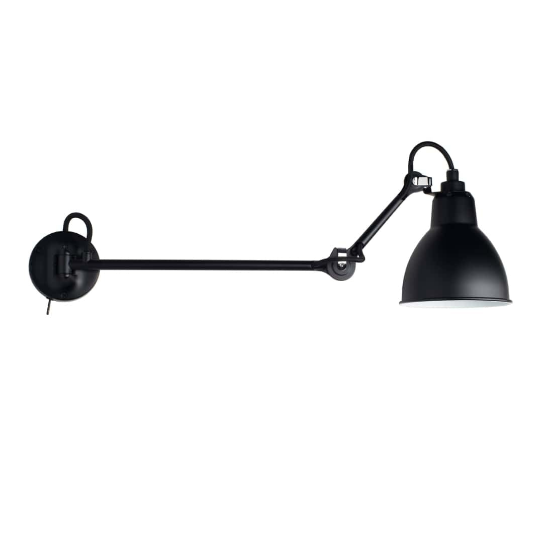 Produktbillede af 204 Væglampe L40 m/ Afbryder Sort Lampe Gras i premium kvalitet
