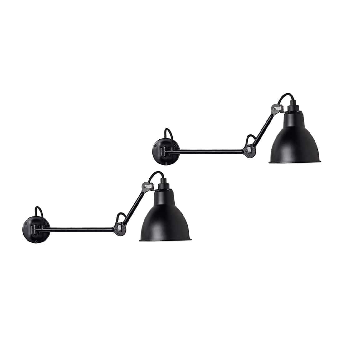 Produktbillede af 204 Væglampe L40 Sort 2 pak Lampe Gras i premium kvalitet