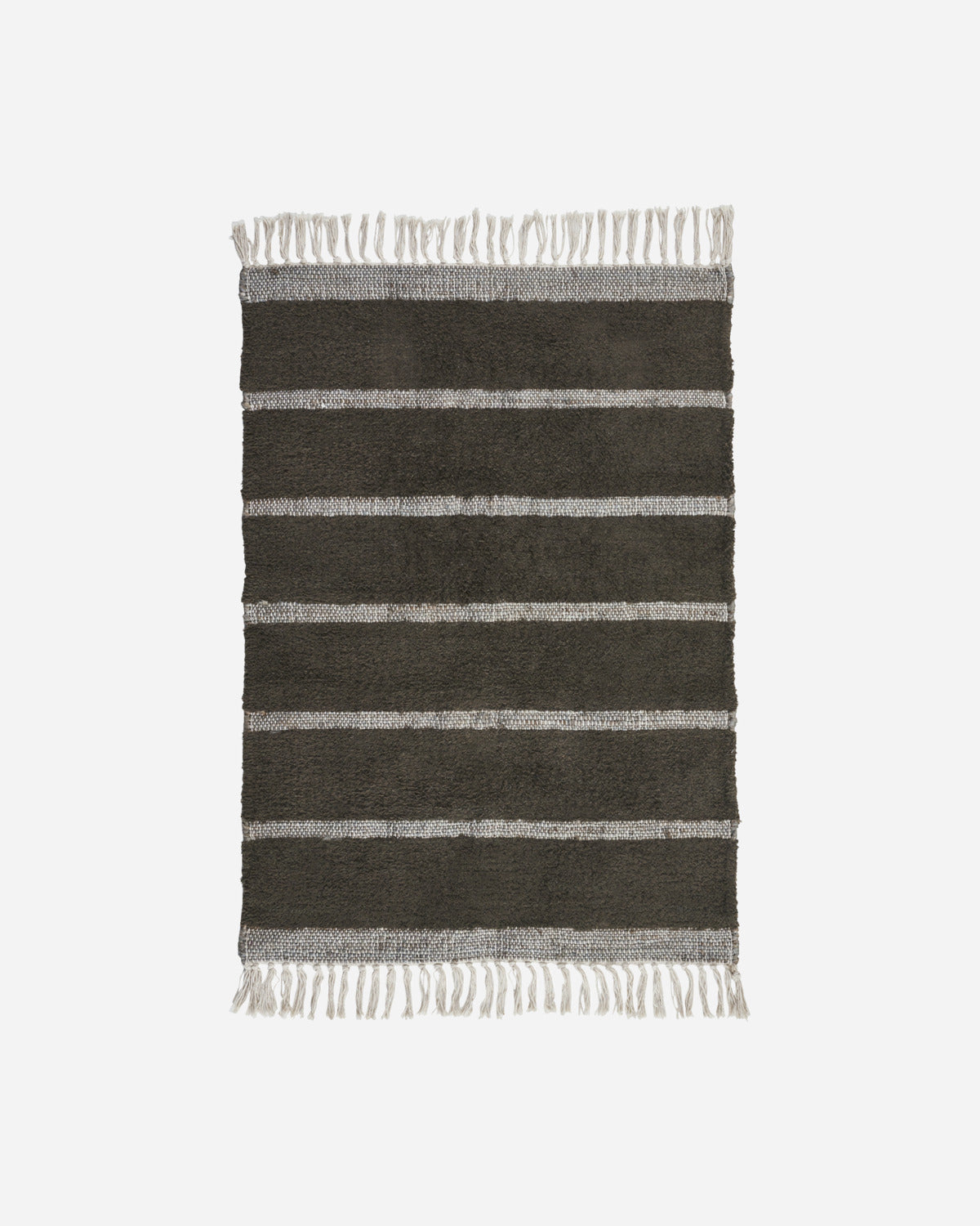 Produktbillede af House Doctor Tæppe Chen Mørkebrun 90x60 cm i premium kvalitet