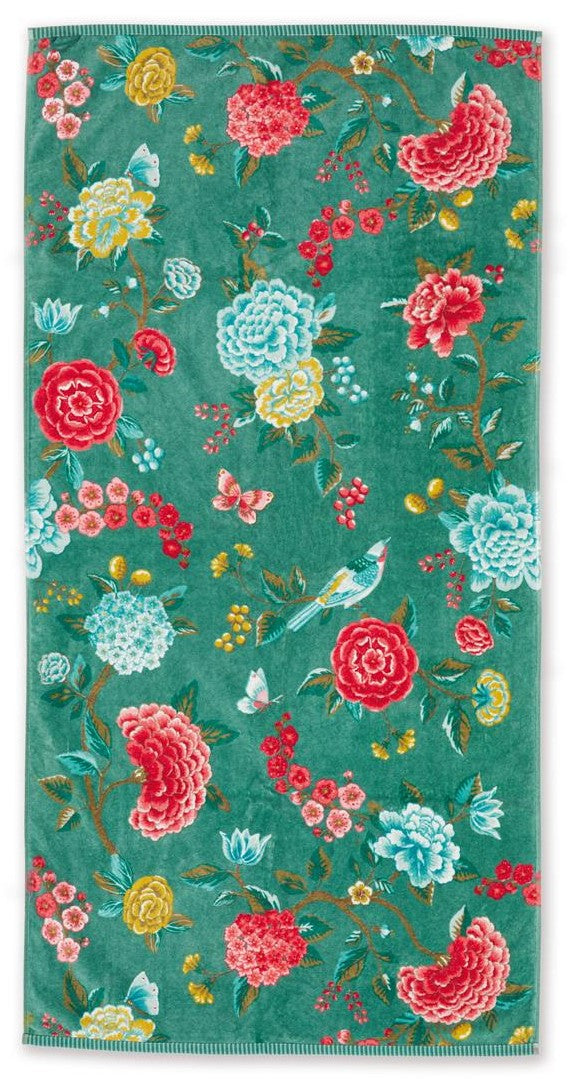 Produktbillede af Pip studio Good Evening Green håndklæder Badehåndklæde 70x140 på tilbud i høj kvalitet