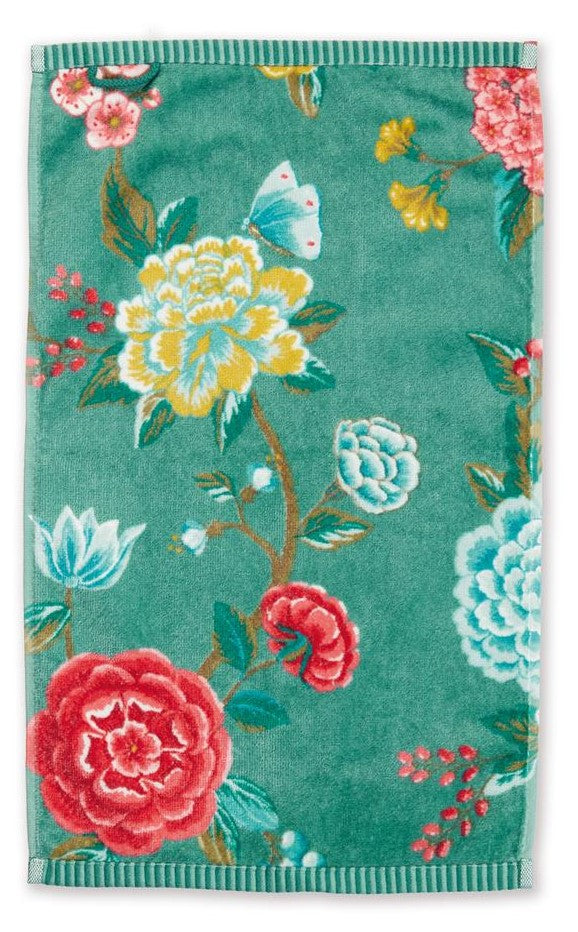 Produktbillede af Pip studio Good Evening Green håndklæder Gæstehåndklæde 30x50 på tilbud i høj kvalitet