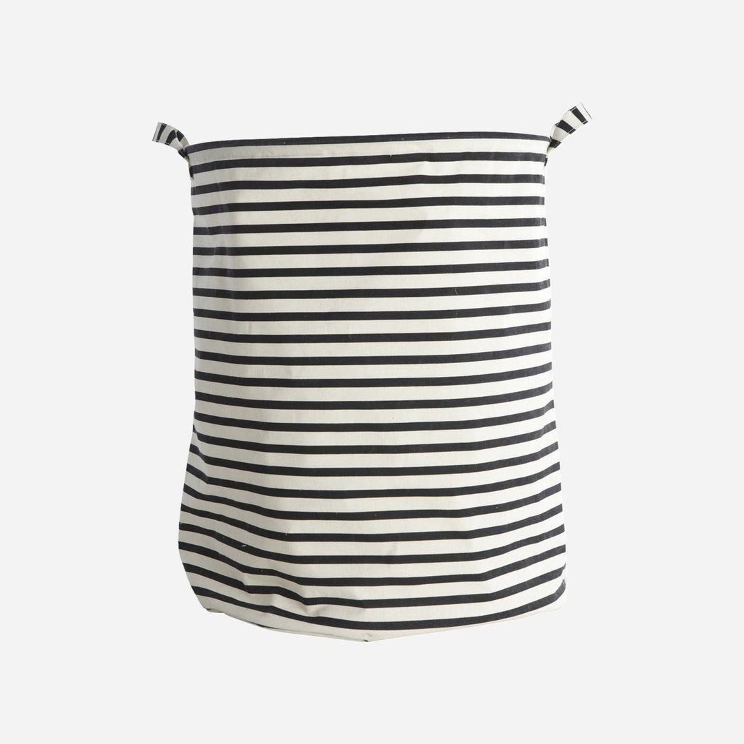 Produktbillede af House Doctor Vasketøjspose Stripes H 50 cm sort i premium kvalitet
