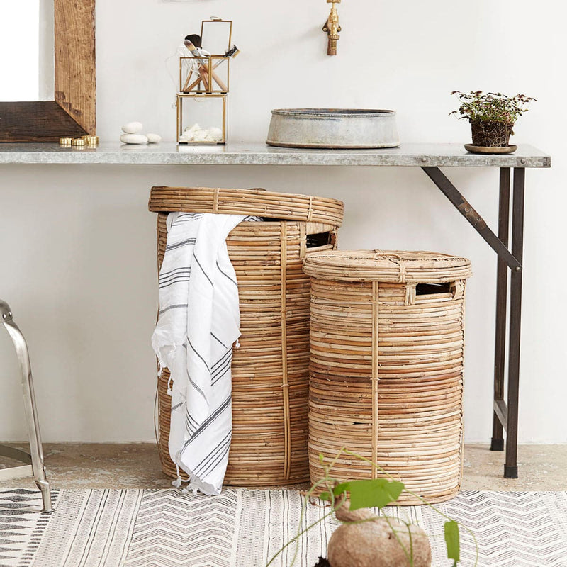 HouDoctor - Vasketøjskurve 2stk. (H57+H64cm), Chaka, Natur ❤ Stort online udvalg i HouDoctor ❤ Billig fragt og hurtig levering 2 - 5 hverdage ❤ Varenummer: BGH-41104124706967 / Ean: &