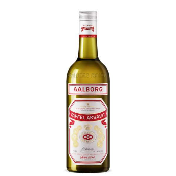 Produktbillede af Aalborg Rød Taffel Akvavit Fl 70 på tilbud – premium kvalitet og detaljer