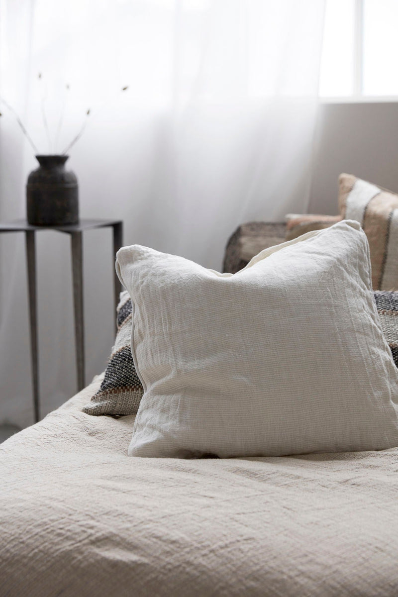 HouDoctor - Pudebetræk, Kanpur, Beige, 50 x 50 cm ❤ Stort online udvalg i HouDoctor ❤ Billig fragt og hurtig levering 2 - 5 hverdage ❤ Varenummer: BGH-37227006886039 / Ean: &