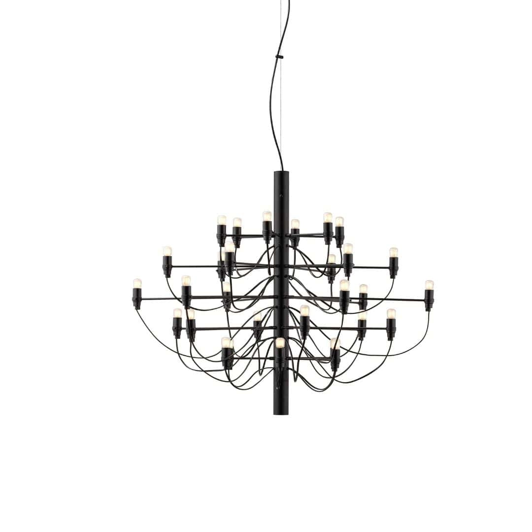 Produktbillede af 2097 / 30 Lysekrone Mat Sort LED Flos i premium kvalitet