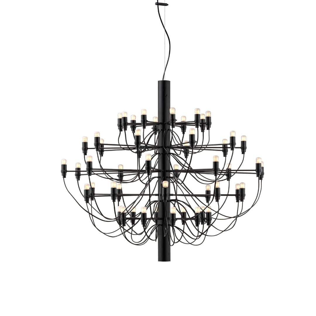 Produktbillede af 2097 / 50 Lysekrone Mat Sort LED Flos i premium kvalitet