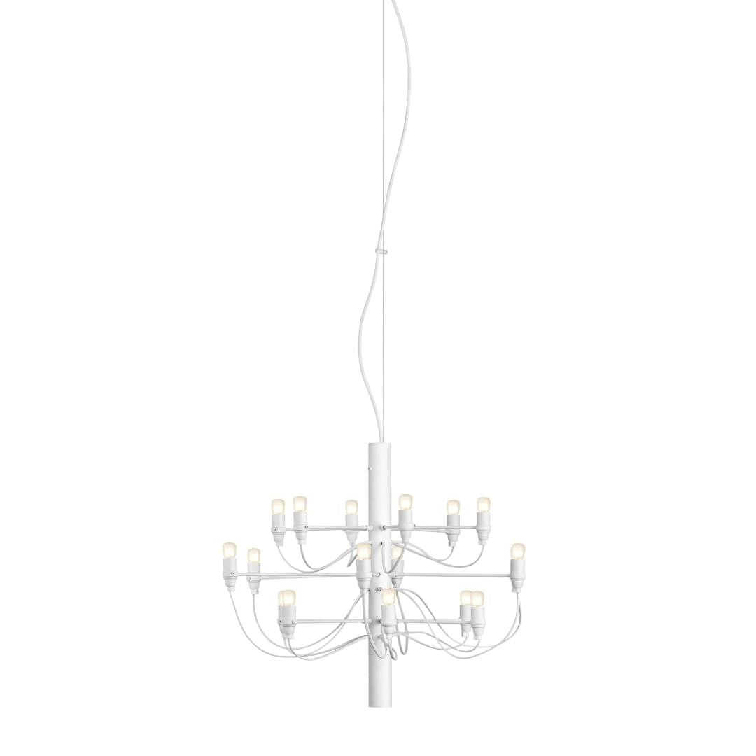 2097/18 Lysekrone Mat Hvid LED Flos
