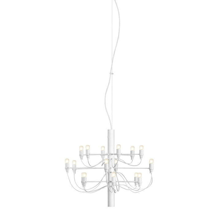 2097/18 Lysekrone Mat Hvid LED Flos
