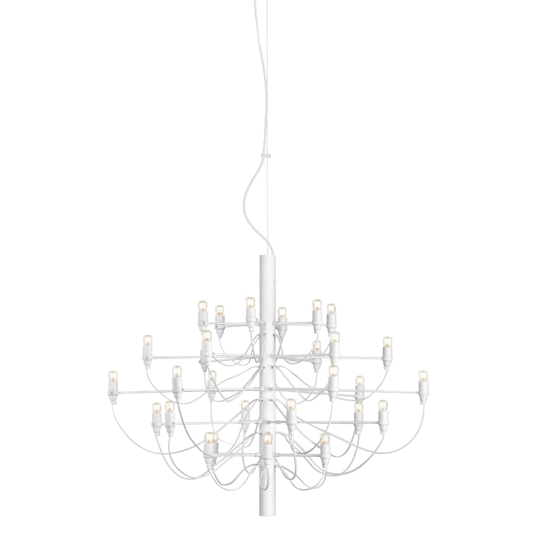 2097 / 30 Lysekrone Mat Hvid LED Flos